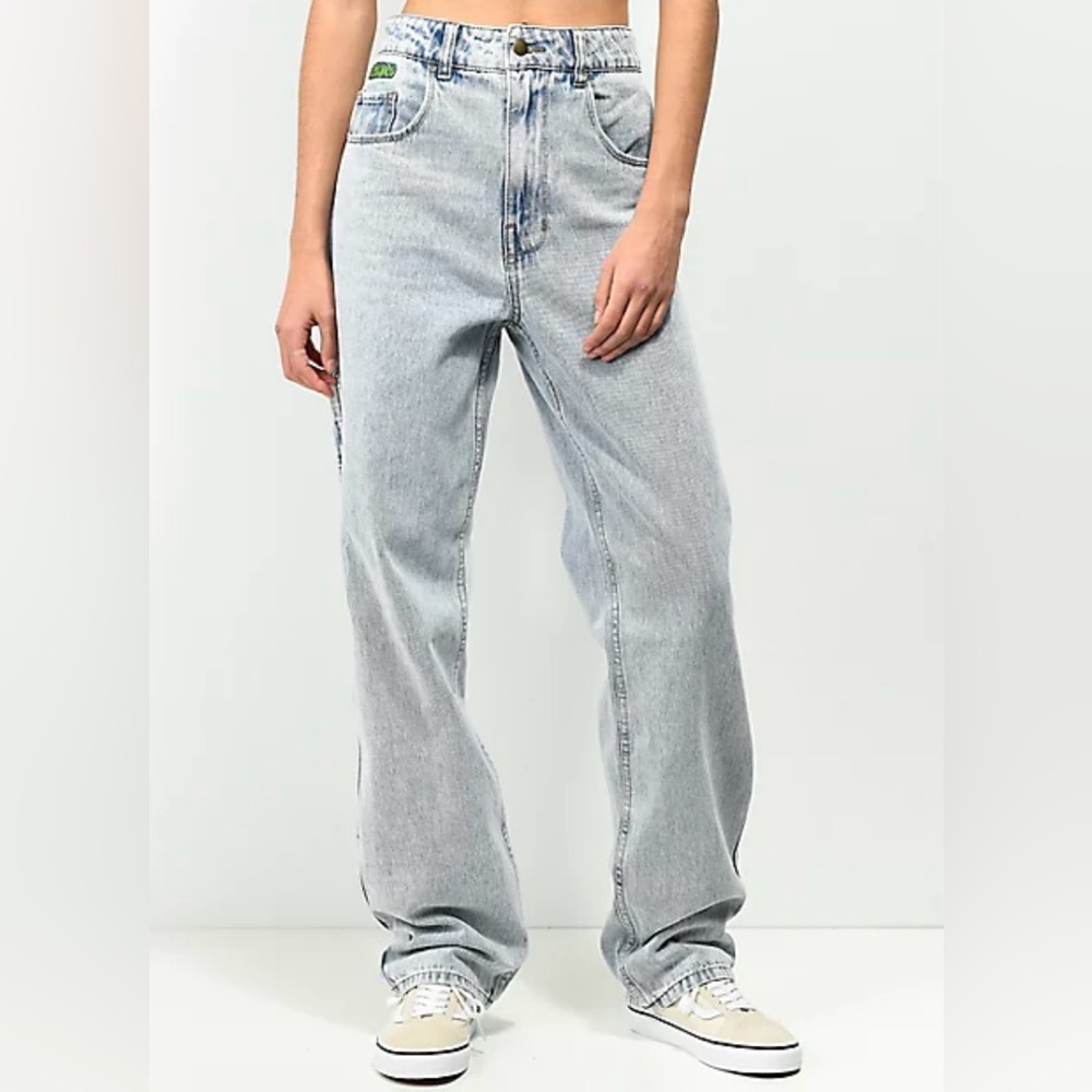 Empyre Tori Billie Acid Wash Carpenter Skate Jeans Size 7